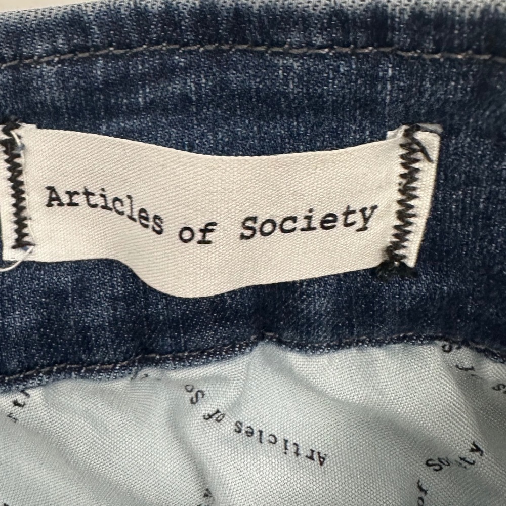 ARTICLES OF SOCIETY Village Park Denim Jeans Women's 26 Blue High Rise Skinny - Picture 4 of 11
